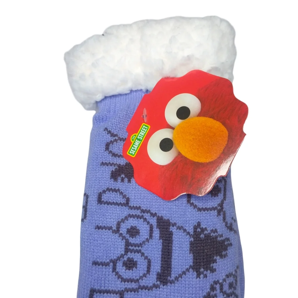🎁 FREE with purchase- Sesame Street Sherpa Lined Gripper Bottom Slipper Socks